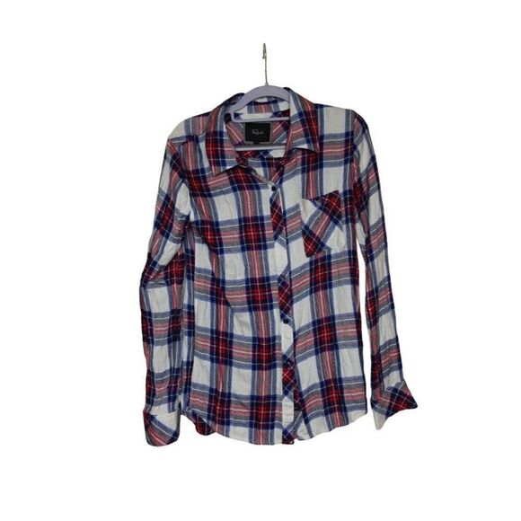 Rails Hunter Red White & Blue Plaid Shirt - Picture 1 of 7